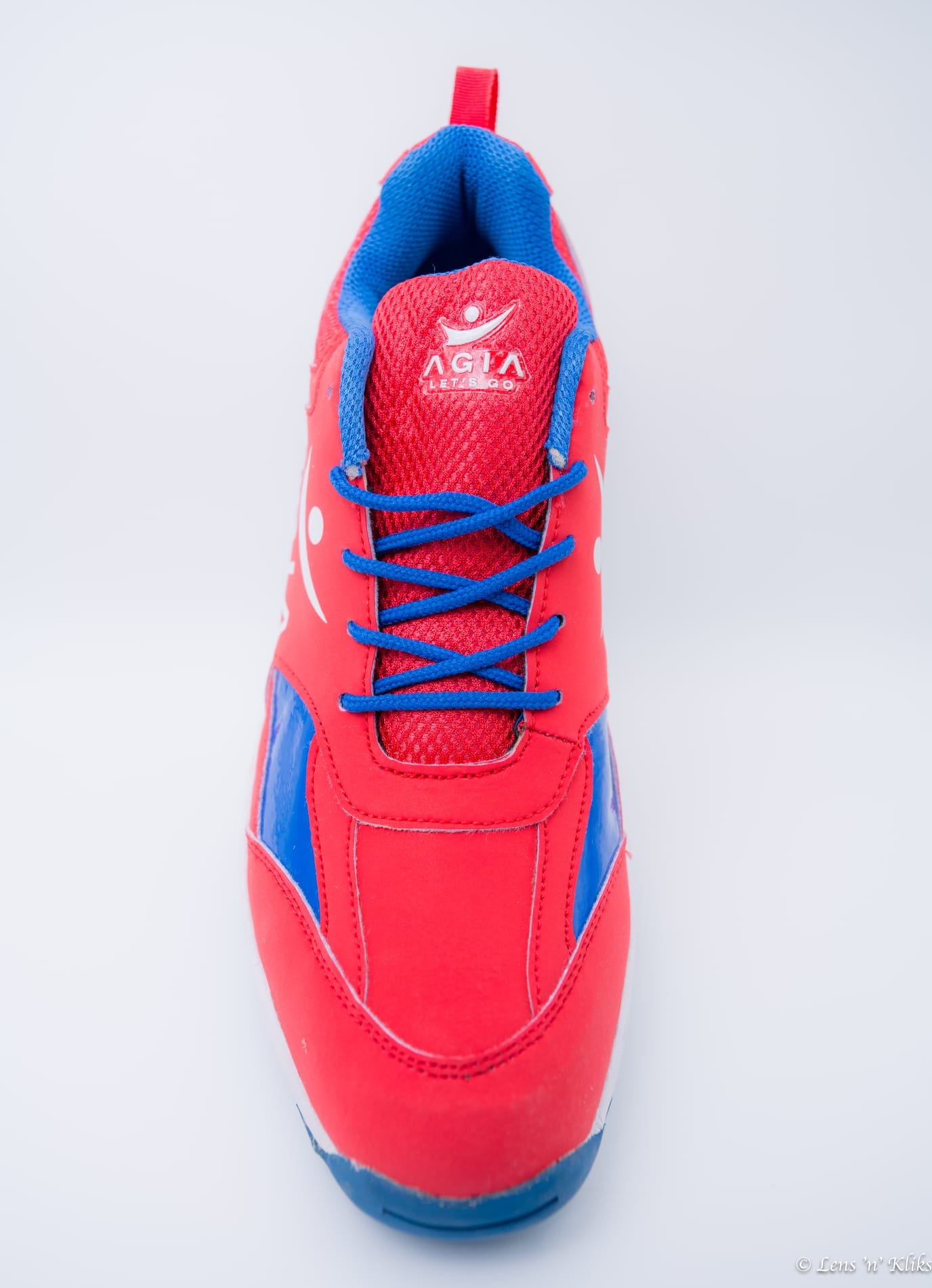 AGIA SpinSprint - Cricket Shoes for Kids / Youth / Men - Red, Blue & White