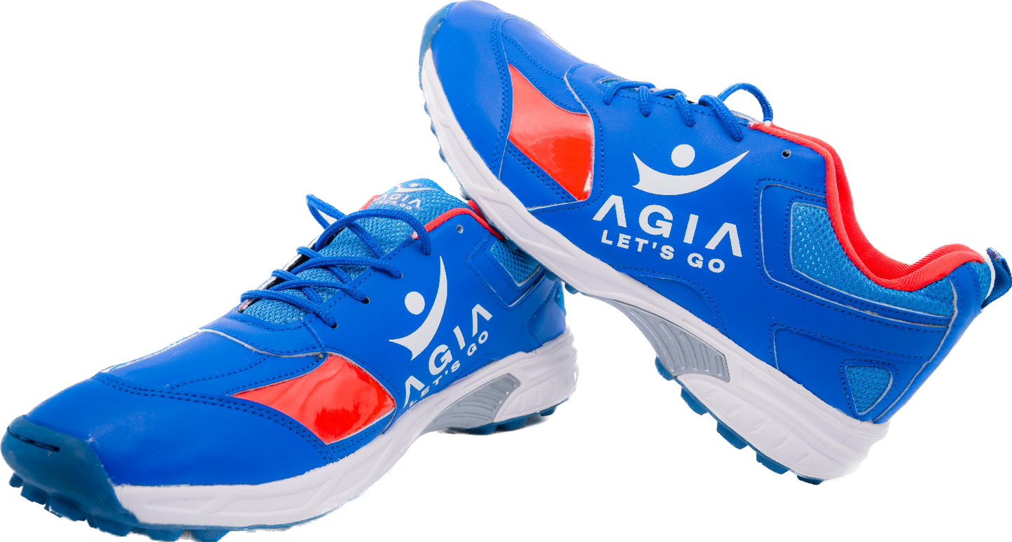 AGIA ProPace - Cricket Shoes for Kids / Youth / Men - Blue and Red